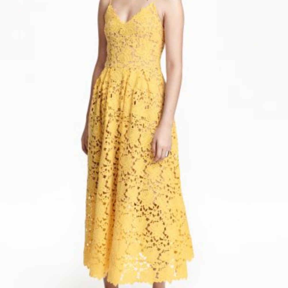H&M midi lace dress